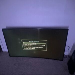 Samsung Black Curved TV